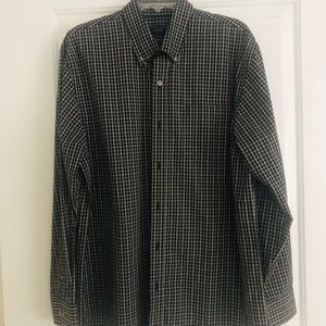 Arrow long sleeve mens button down collar size L